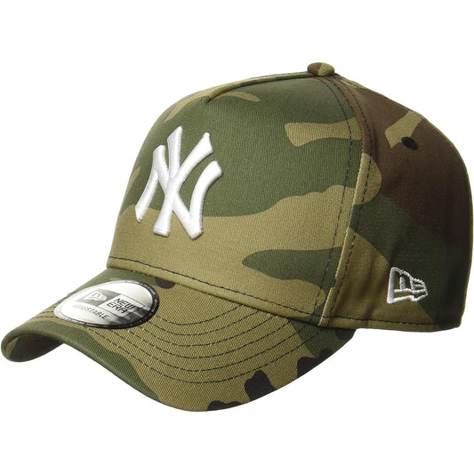 [New Era] Baseball Cap 940 DF CTN New York Yankees [Unisex] 12018973 Woodland Camo, Snow White Japan OSFA (FREE Size)