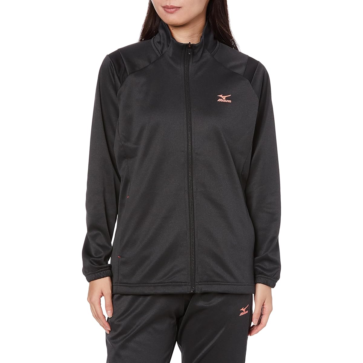 Mizuno K2JCA656 Women's Training Wear, Brushed Lining Jersey Jacket