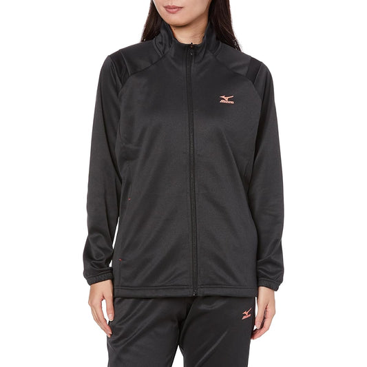 Mizuno K2JCA656 Women's Training Wear, Brushed Lining Jersey Jacket