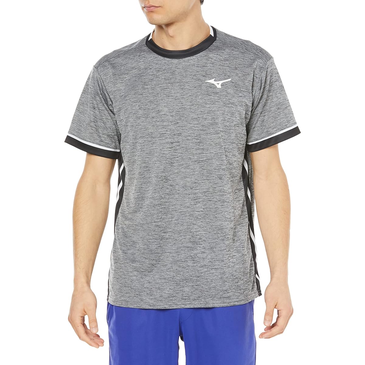 Mizuno 72MAA004 Badminton Wear Game Shirt, Short Sleeve, Reduces Stickiness, Easy to Move
