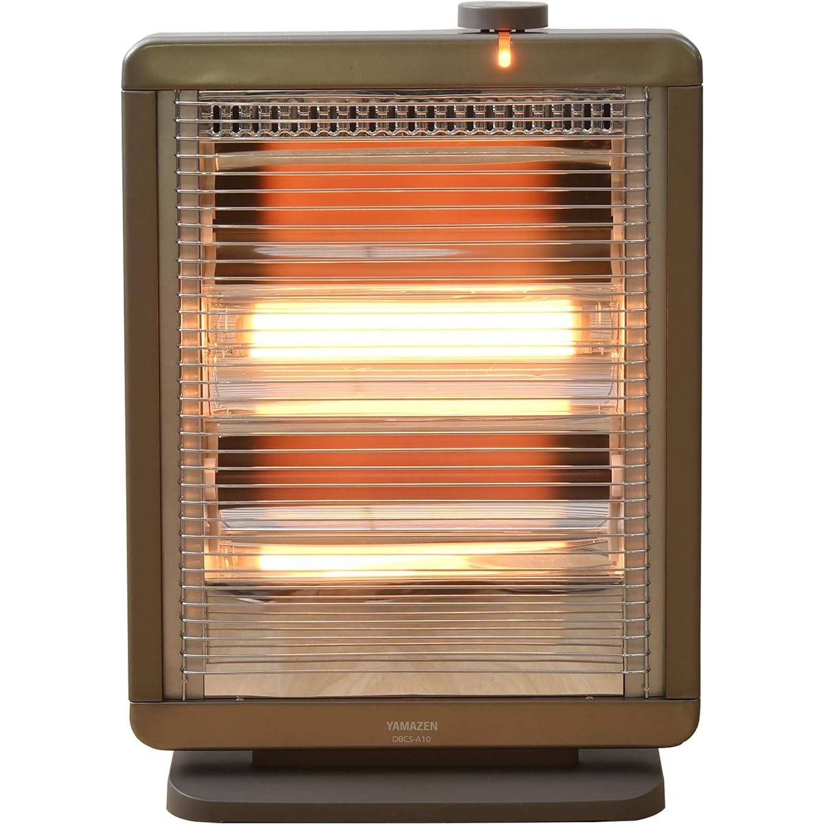 [Yamazen] Far Infrared Graphite Heater Far Infrared Sheathed Heater (Ultra Rapid Heating Graphite Heater Tube Specification) (Heater Tube Made in Japan) (450/600/1050W Output 3 Level Switching) Brown DBCS-A10(T) [Manufacturer's Warranty 1 Year]