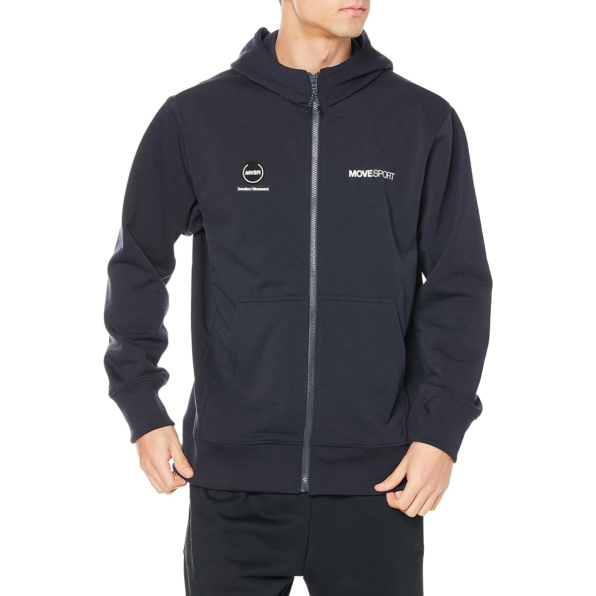 [DESCENTE] MOVESPORT Sweatshirt, Hoodie, Fleece, Stretch, Hooded, Cotton-like, Men's