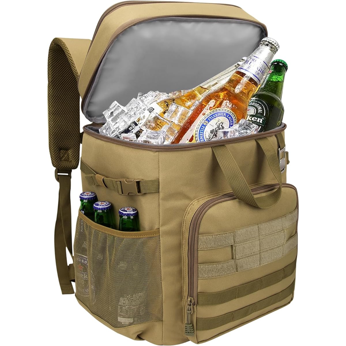 HP hope 42L 45/55 Cans Insulated Bag Large Capacity Insulated Backpack Rucksack Thermal Camping Cooler Box Cooler Bag Insulated Backpack