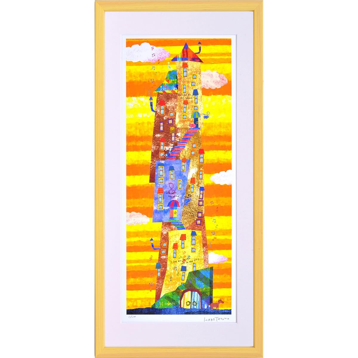 JIG Art Frame Tatsuo Hari Musical Note Tower (L) ZTH-61065
