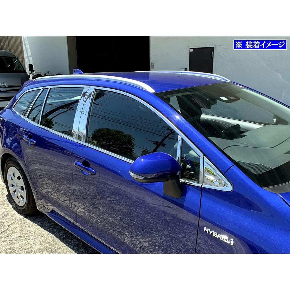 BRIGHTZ Corolla Touring 10 12 17 210 211 212 214 215 219 Super Mirror Stainless Plated Pillar Upper Window Set 28PC [WIN-SET-036] MZEA12W MZEA17W NRE210W ZWE211W ZRE212W ZWE214W ZWE215W ZWE219W Corolla Touring 436 85