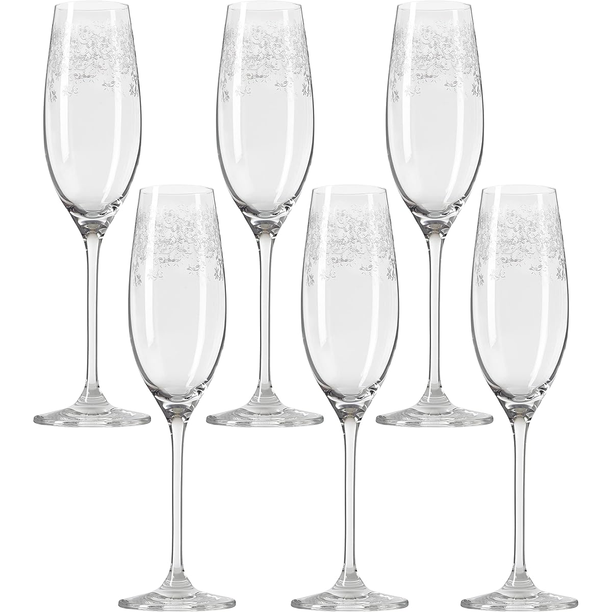 LEONARDO Champagne Glass Clear 200ml Set of 6 Champagne Glasses Chateau 061590