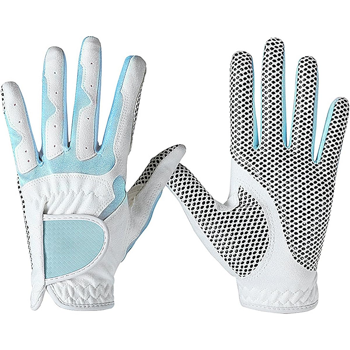 Golf Gloves for Women, Golf Gloves, Both Hands, Sports Gloves for Women, All Weather, Cool and Comfortable, Non-Slip, Abrasion Resistant, Quick Drying, Gloves for Women, Left Hand, Right Hand, 19
