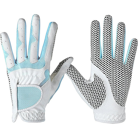 Golf Gloves for Women, Golf Gloves, Both Hands, Sports Gloves for Women, All Weather, Cool and Comfortable, Non-Slip, Abrasion Resistant, Quick Drying, Gloves for Women, Left Hand, Right Hand, 19
