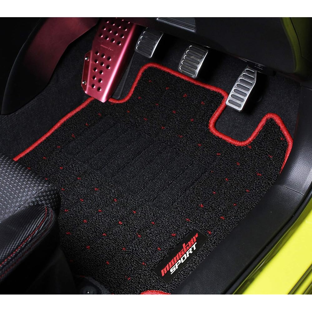 MONSTER SPORT Floor Mat for Swift Sport [ZC32S]/Swift [ZC72S/ZD72S] Black x Red 894551-4850M