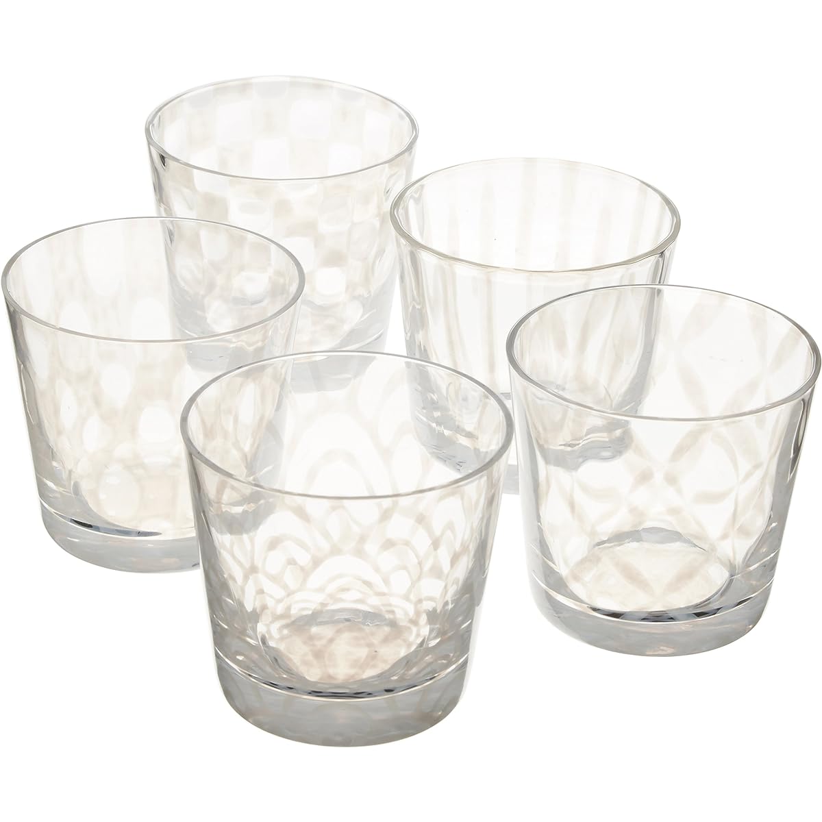 Hirota Glass Soba choko set Taisho Roman Glass 5-piece set TR-5003