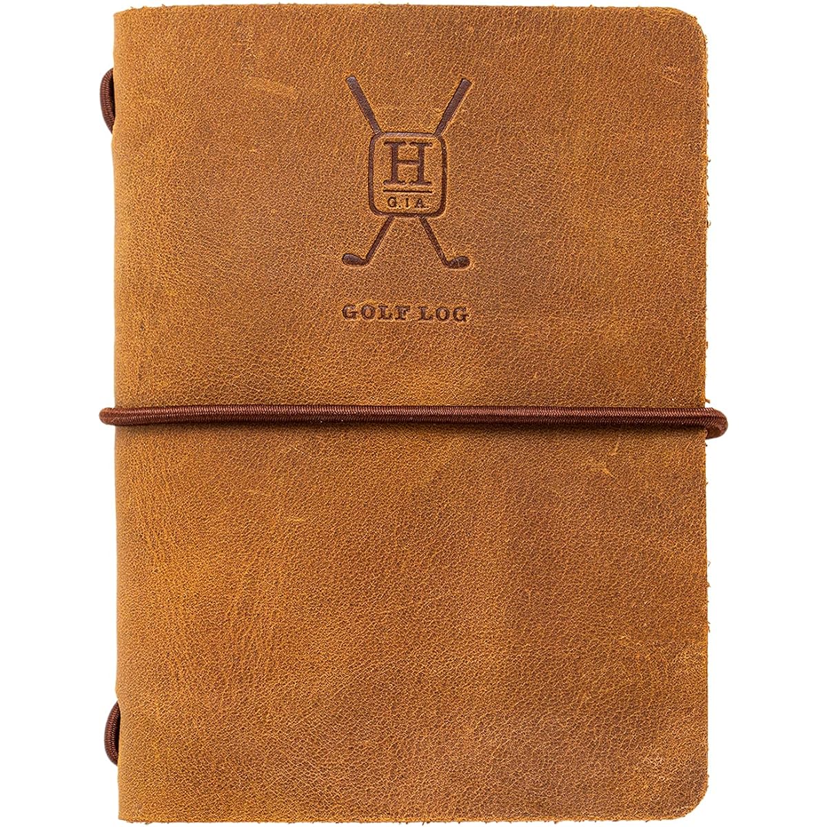 Handy Picks Leather Golf Logbook Handmade Refillable Includes Golf Log and Yardage Book