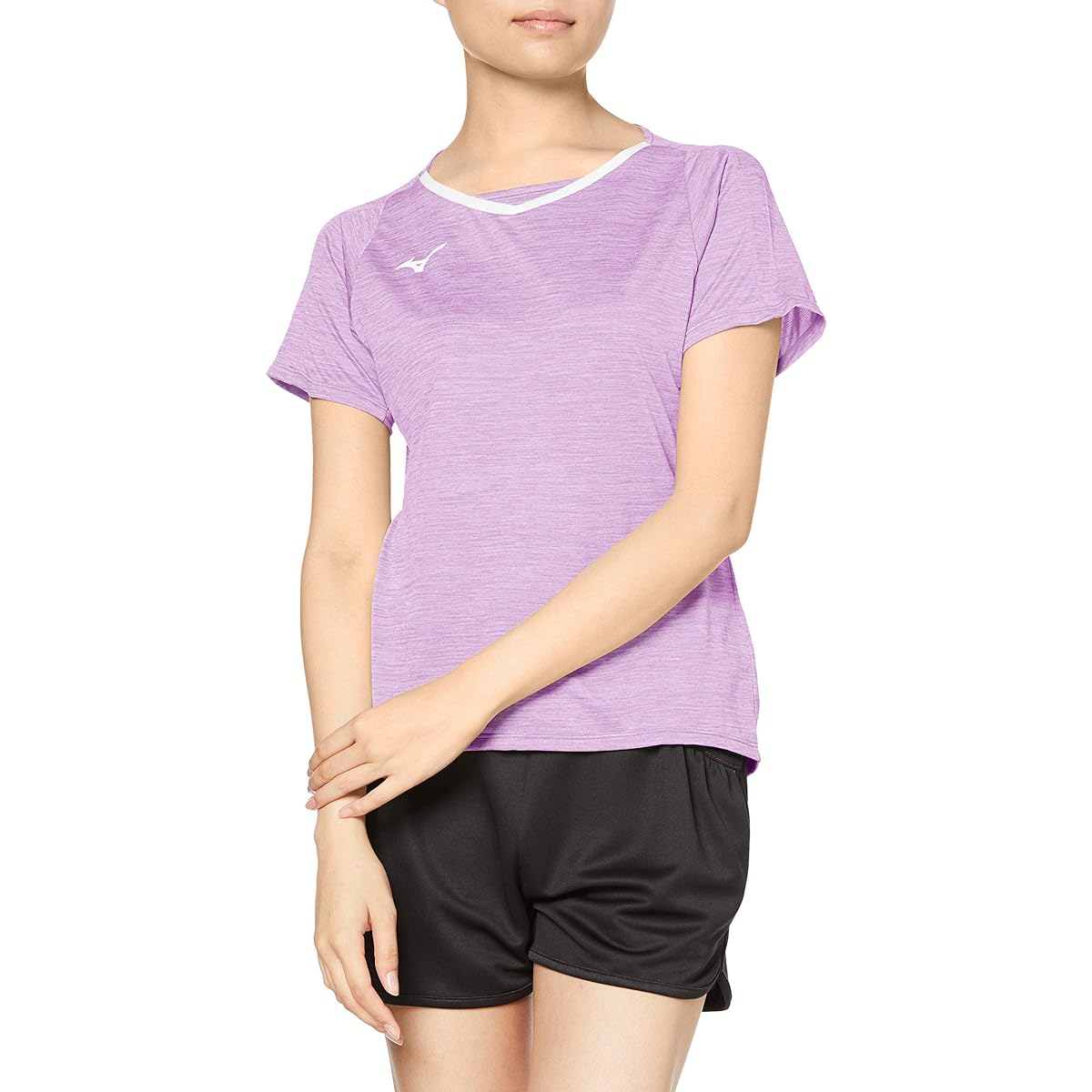 Mizuno 72MA0207 Women's Badminton Wear Game Shirt Short Sleeve