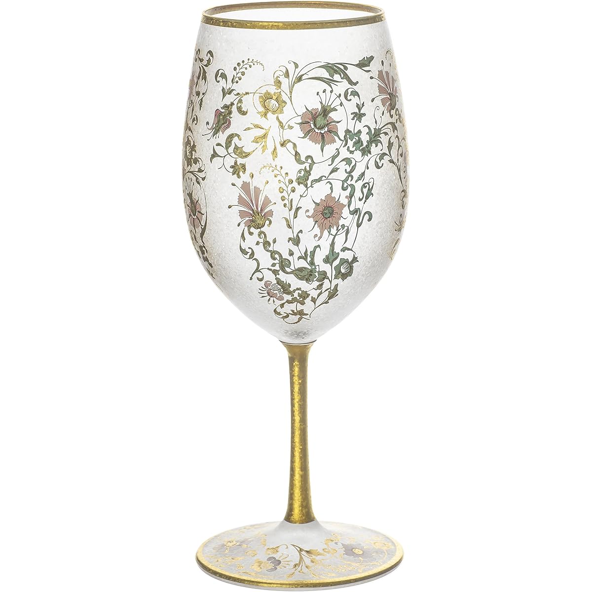 ADERIA El Dorado Arabesque Gold Wine Glass 540ml Made in Japan Presentation Box Stylish Red Sake Cup White Retirement Retirement 60th Birthday Father's Day Mother's Day Present Gift Wedding Gift Birthday Respect for the Aged Day Home Use 6525