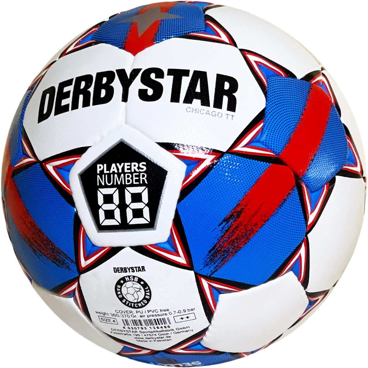 DERBYSTAR Soccer Ball No. 4 CHICAGO TT BB3 Japan Original Color For Elementary School Students Nr.1139402163