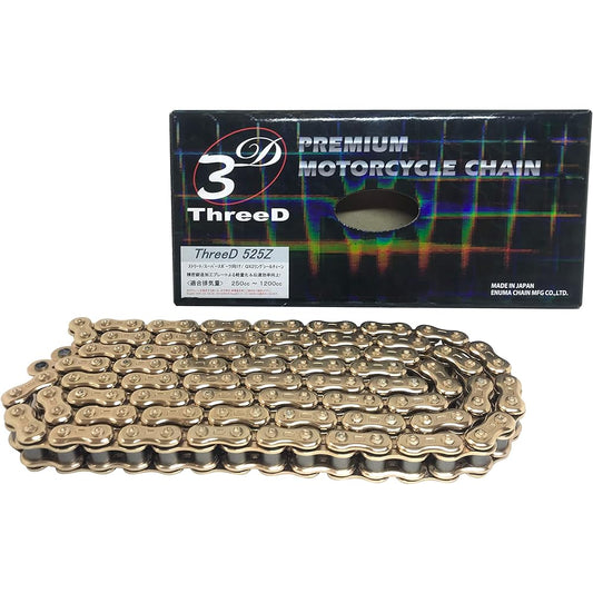 THREED Chain 525Z (GP:GP) Gold Z 525Z-GP/GP-120