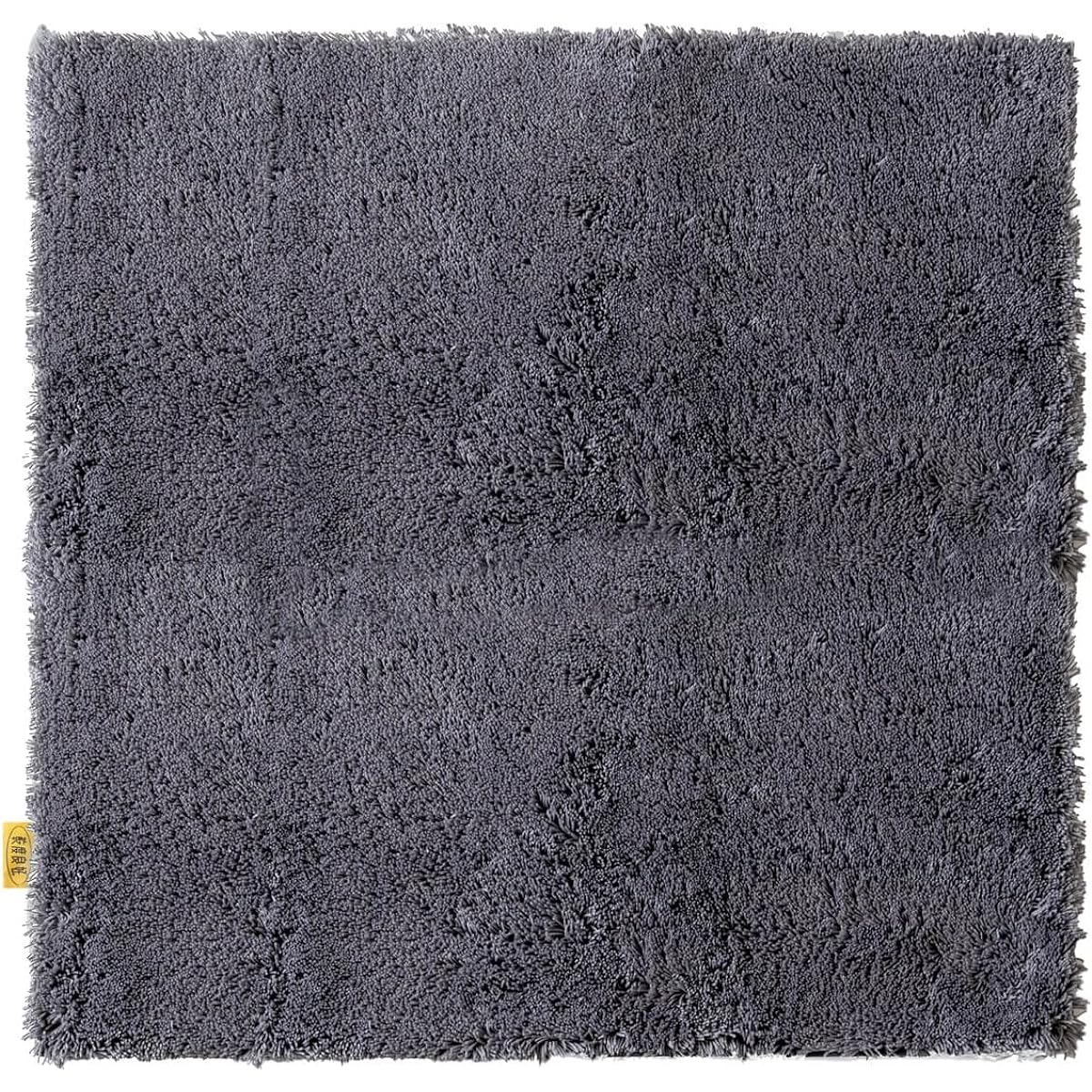 OKA Good Drying D Nature Bath Mat Approx. 70cm x 70cm Dark Gray (Quick Drying Washable Foot Wiping Mat Plain Stylish Bath)