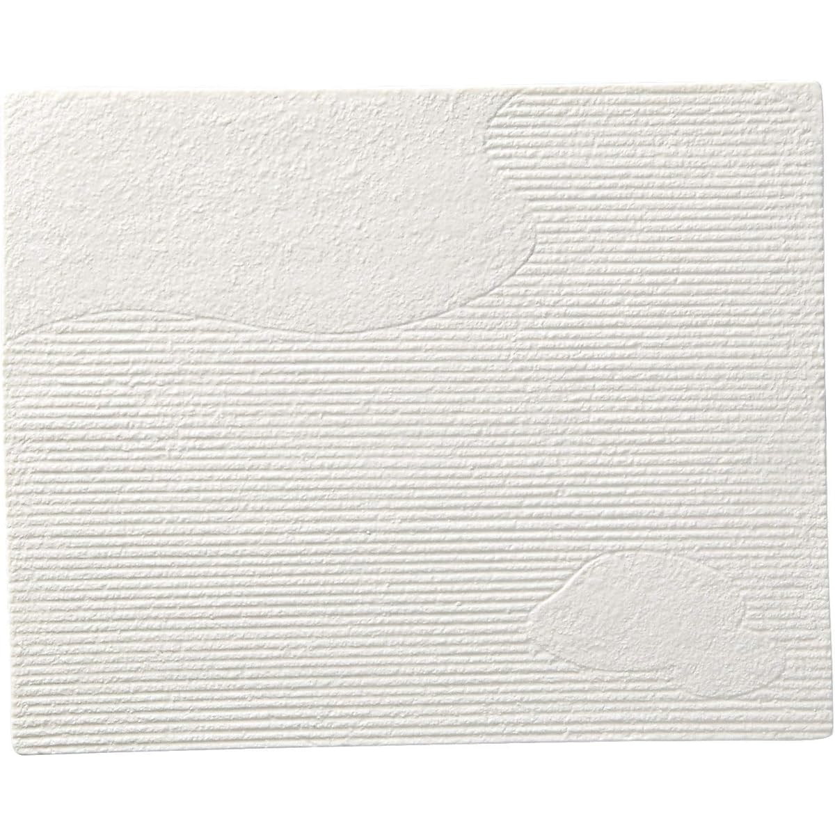 Maruka Mitsuhiro Long Plate Snow Mountain Water, Major Axis 32.7 x Short Axis 26 x Height 0.9 cm, Commercial Use 53702001