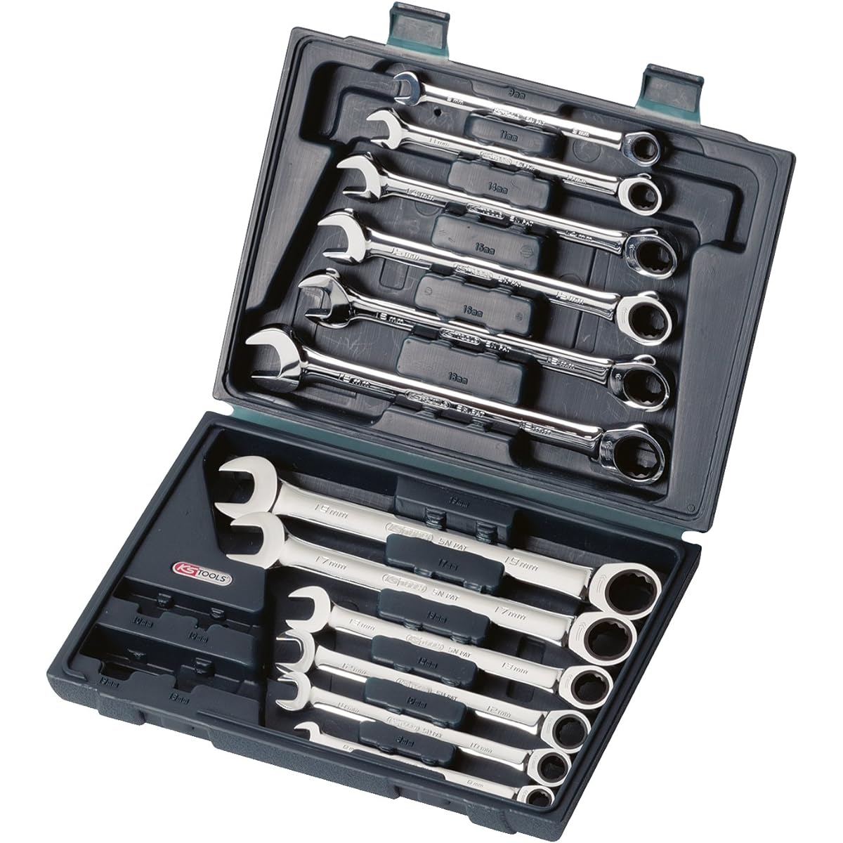 KS TOOLS GEARplus Combination Ratcheting Spanner Set 12 pcs 503.4265