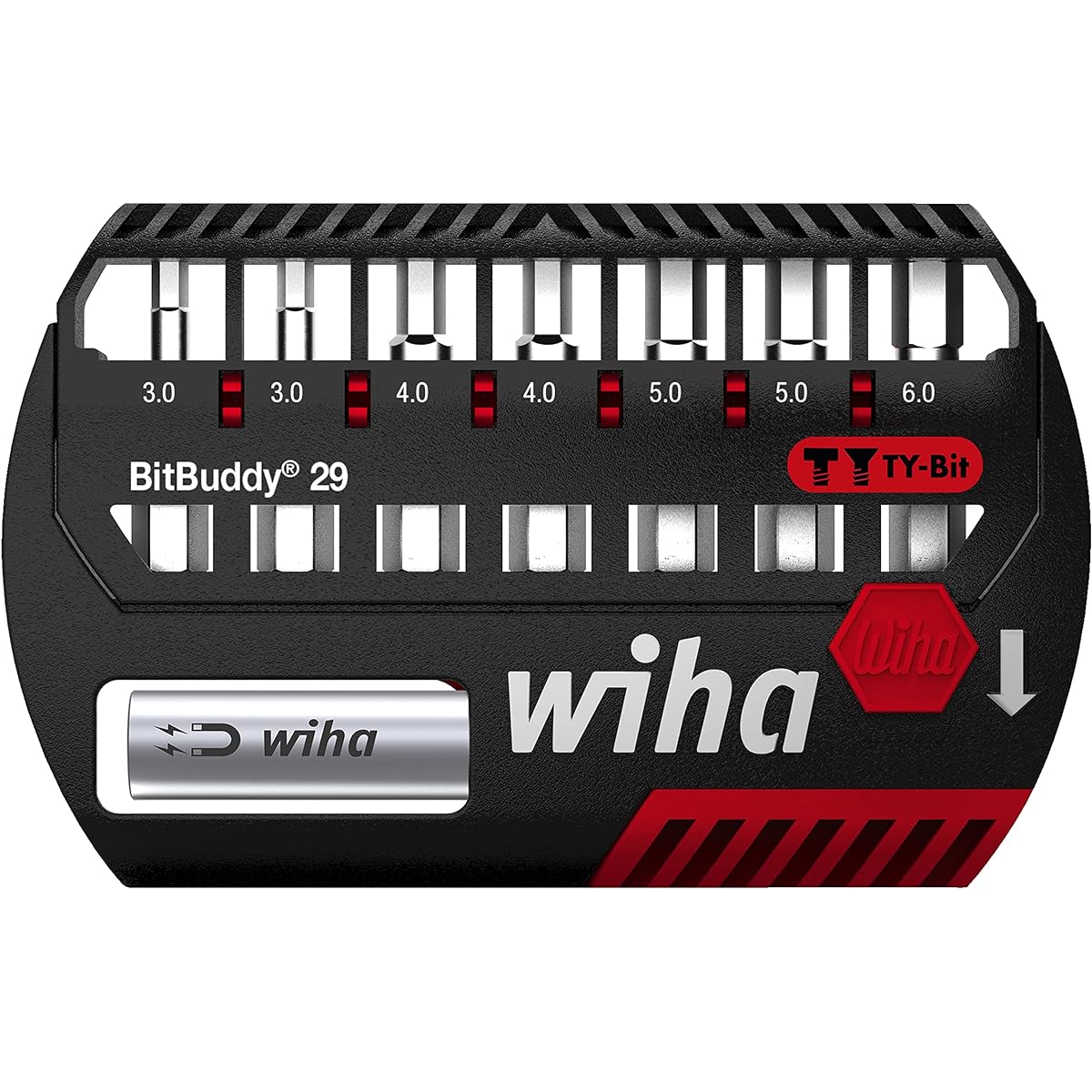 wiha Bit Buddy TY Bit Set 29mm Hex Bit 8 Pieces HWZ213BBH8