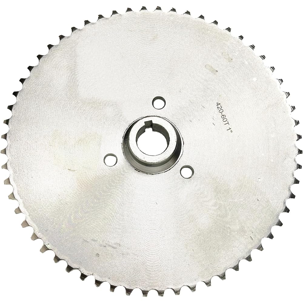 ALVEYTECH 40/41/420 chain 60 teeth sprocket 1 inch bore & 1/4 inch keyway