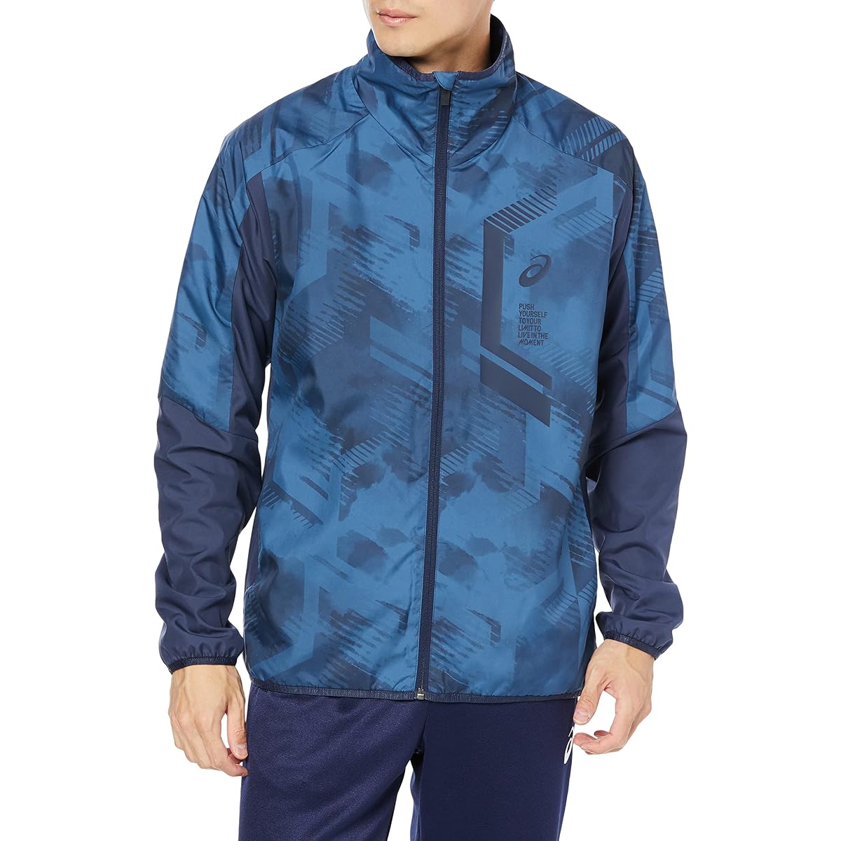 [ASICS] Training Wear LIMO Lining Tricot Graphic Breaker Jacket 2031D589 Men's