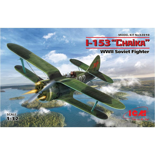 ICM ICM 1/32 Soviet Air Force Polikarpov I-153 Chaika Plastic Model 32010