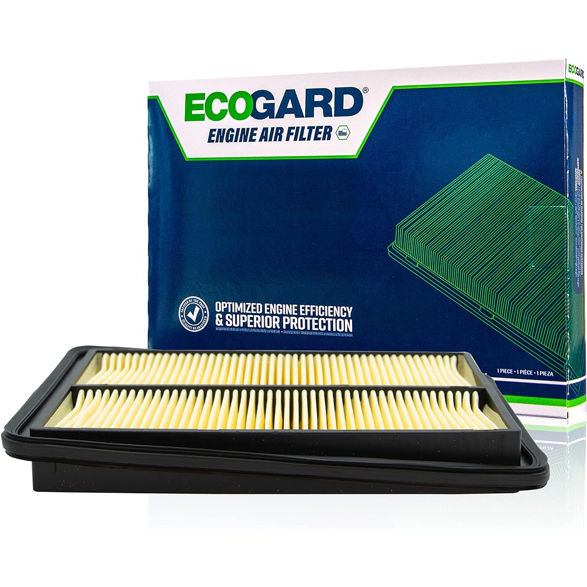 ECOGARD XA10423 Premium Engine Air Filter Nissan Rogue 2.5L 2014-2020, Rogue Sports 2.0L 2017-2019, Rogue 2.0L Hybrid 2017-2019
