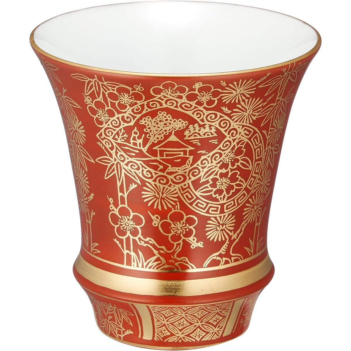 Arita Ware Takumi no Kura Sake Cup "SAKE GLASS" Gold Sho Chiku Bai (Anti) T801