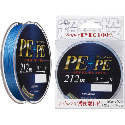 YAMATOYO line PE + taper PE (25m x 4 colors x 2 + PE taper 12m)