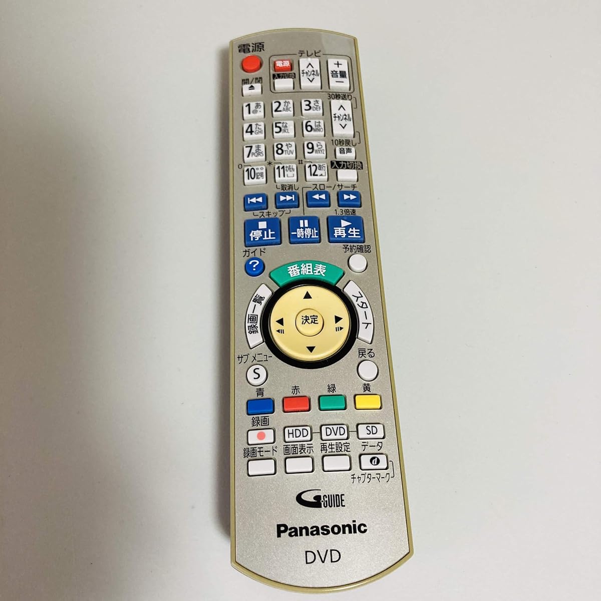 Remote control for Panasonic high-definition DVD recorder N2QAYB000349