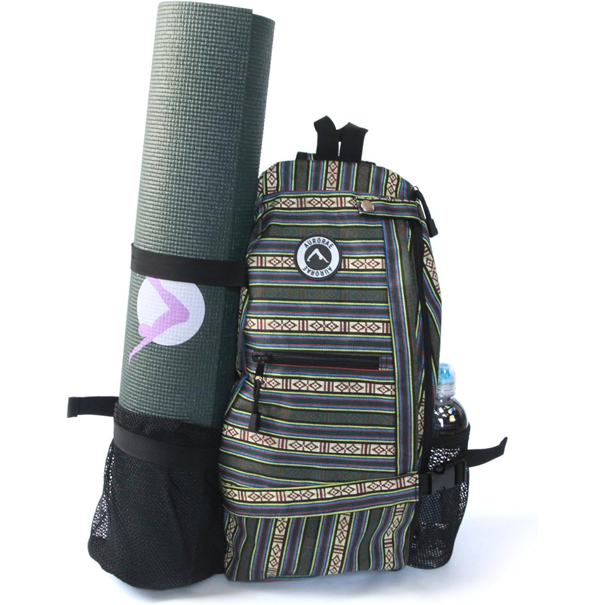 Aurorae Yoga Multipurpose Crossbody Sling Back Pack Bag. Mats are sold separately.