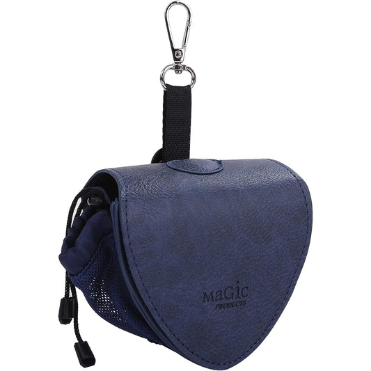 Magic Products Golf Ball Case with 3 Pieces, Versatile Storage, Soft Matte (Navy Navy Reverse)