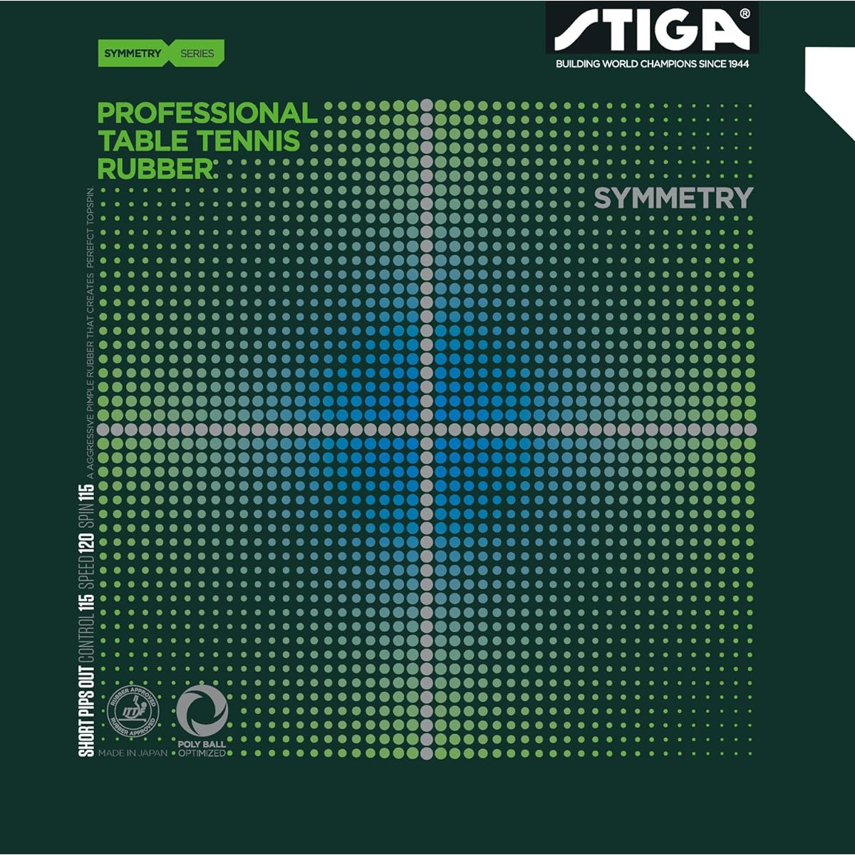 STIGA Table Tennis Rubber Table Soft Rubber Symmetry
