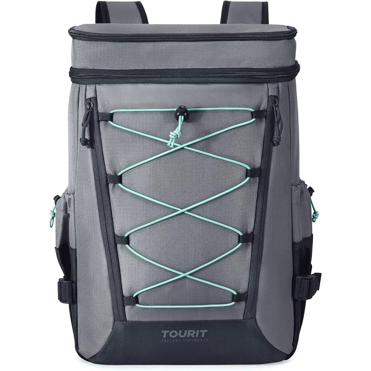 [Tourito] TOURIT Insulated Backpack, Thermal Backpack, Cooler Bag, Cooler Box, Large Capacity, Waterproof, Lightweight, For Fishing, Shopping, Delivery, Camping, Climbing, Outdoors, Men's, 24L