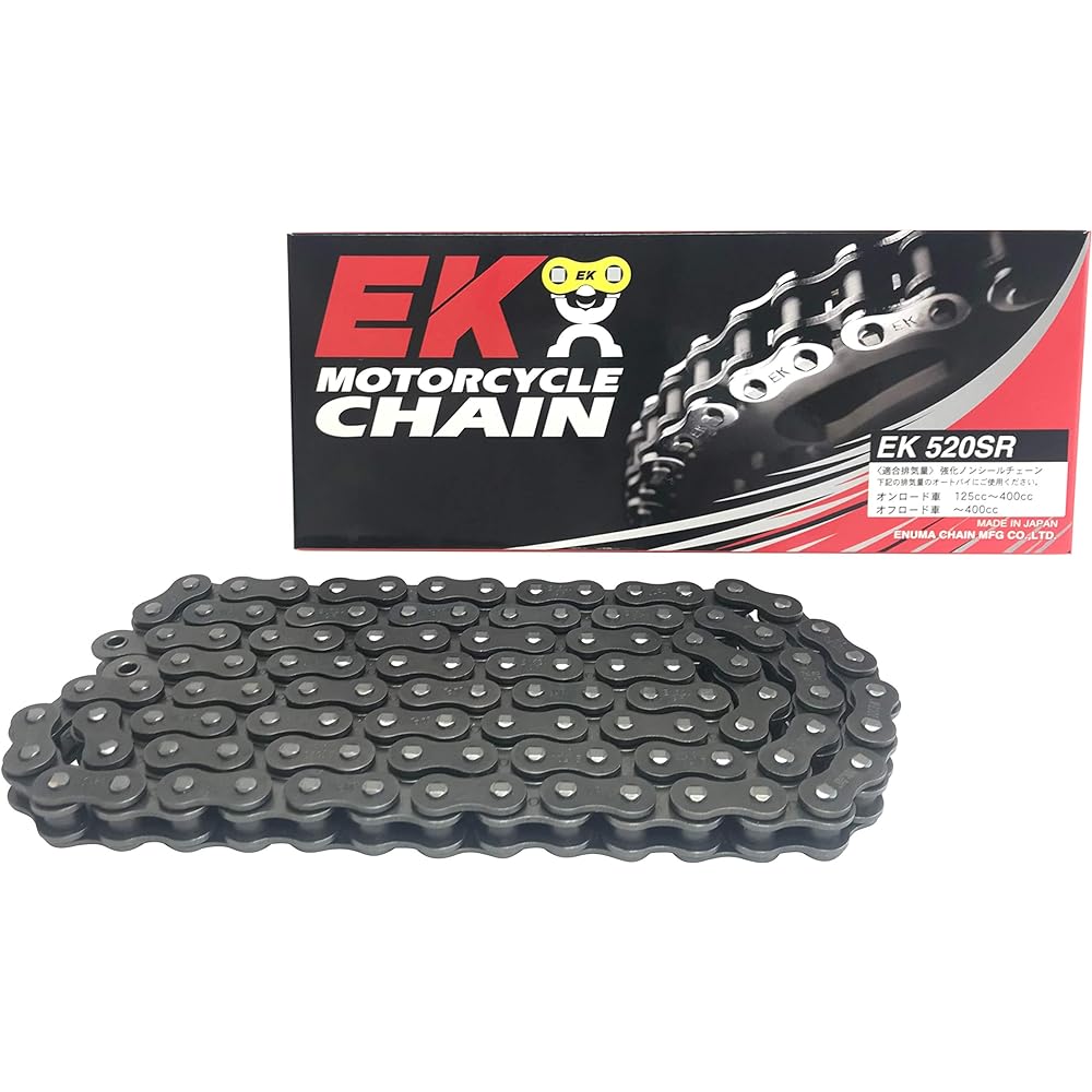EK Reinforced Non-Seal Chain 520SR Steel 104L [Clip Joint]