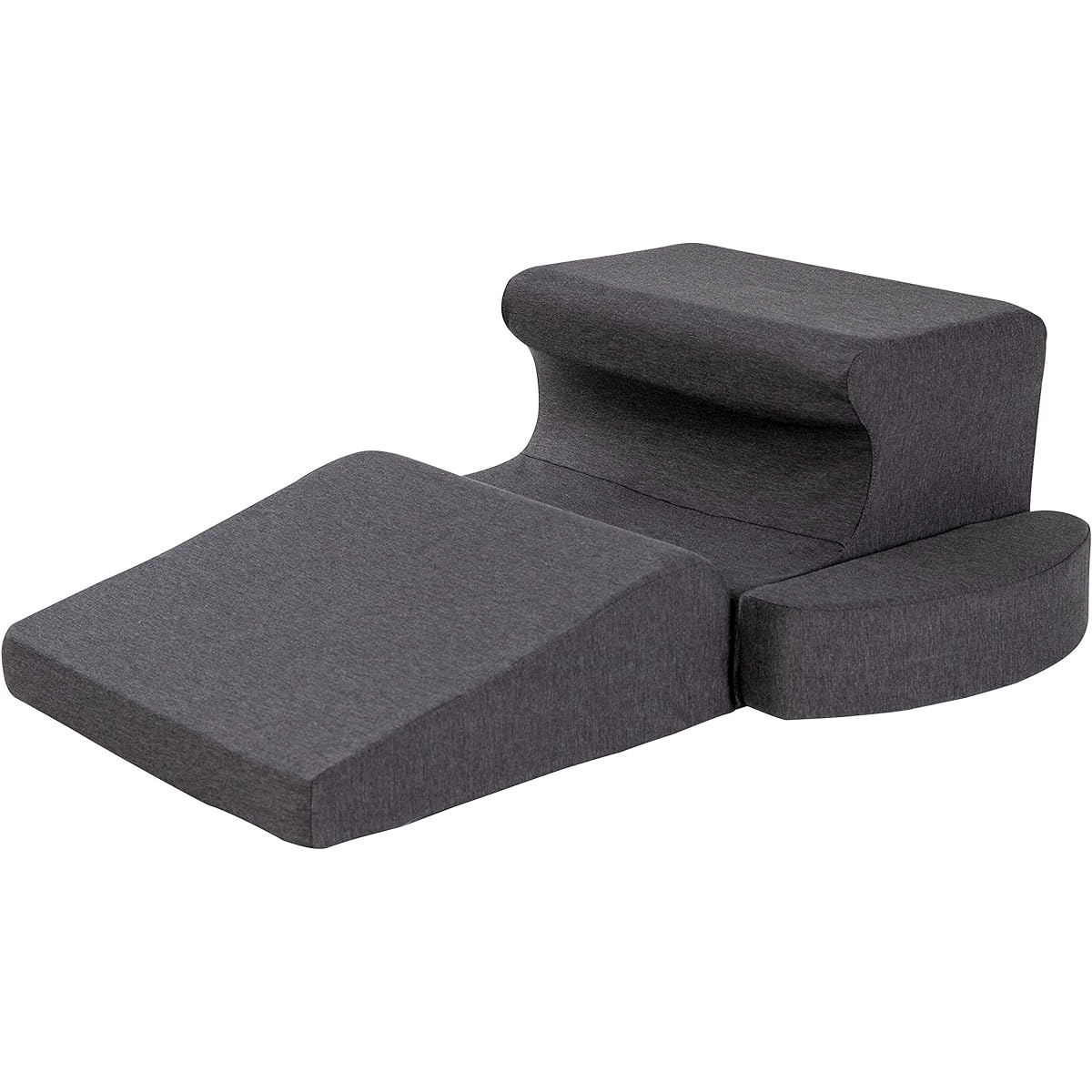 French Bed Nap Pillow Slightly Hard "Snowless Pillow Mini" Unique form based on ergonomics. Pillow cushion for sleeping 75 x 42cm Gray [Authentic French bed product] 360264000