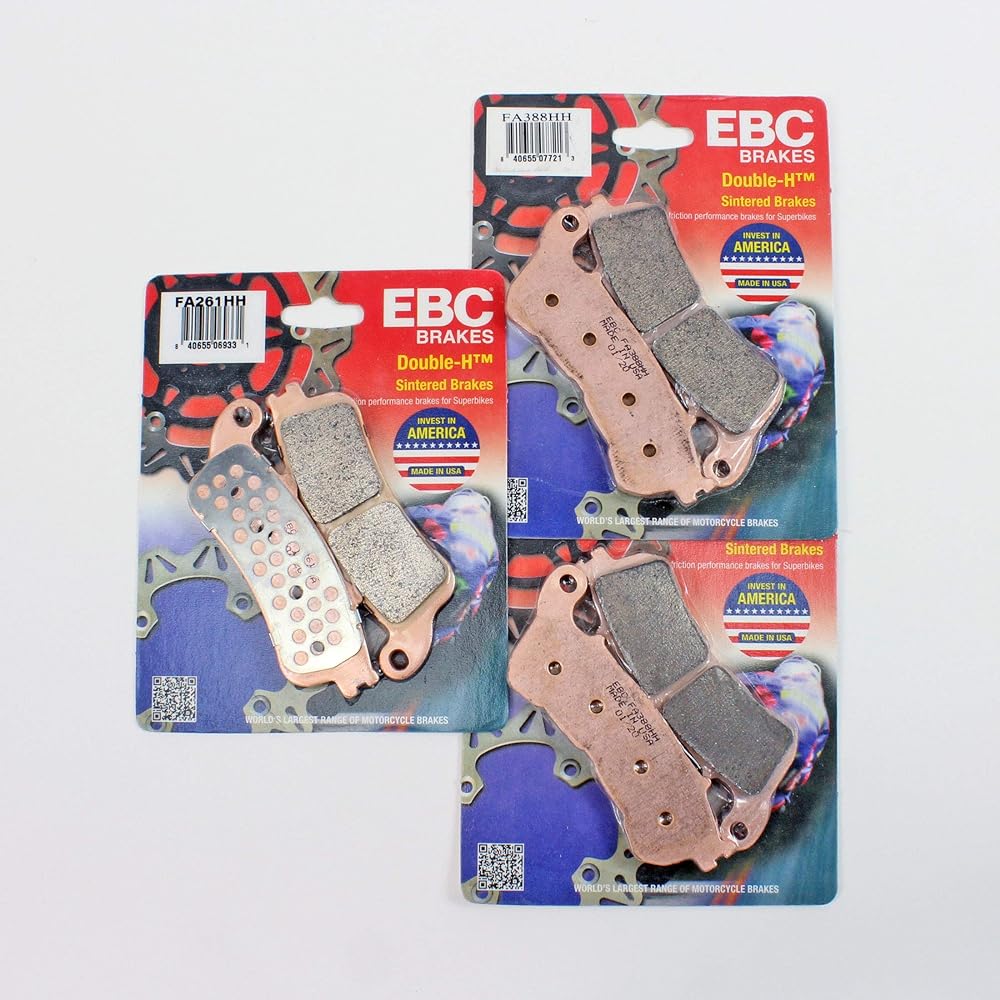 Front and rear EBC HH brake pads -3 pairs -FA388HH x 2 FA261HH x 1