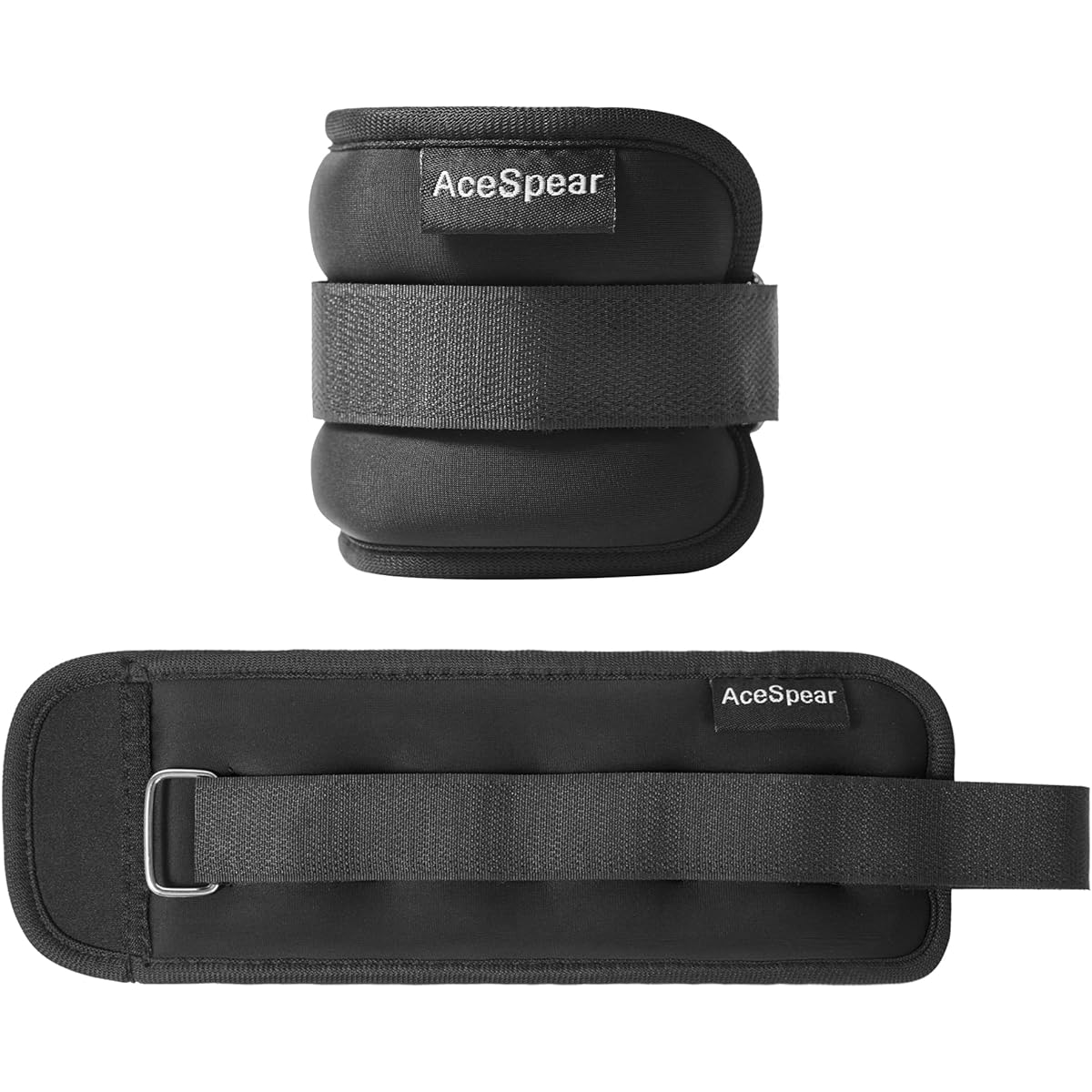 AceSpear Ankle Weight Wrist Ankle Weight Muscle Training Weight Ankle Wrist 0.5Kg 1Kg 1.5Kg 2Kg 2 Pieces Weight Power Wrist Sand Bag Training Hand Weight Ankle Weight Walking Running Training