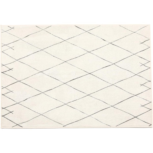 Francfranc Lattice Hot Carpet Rug M Ivory