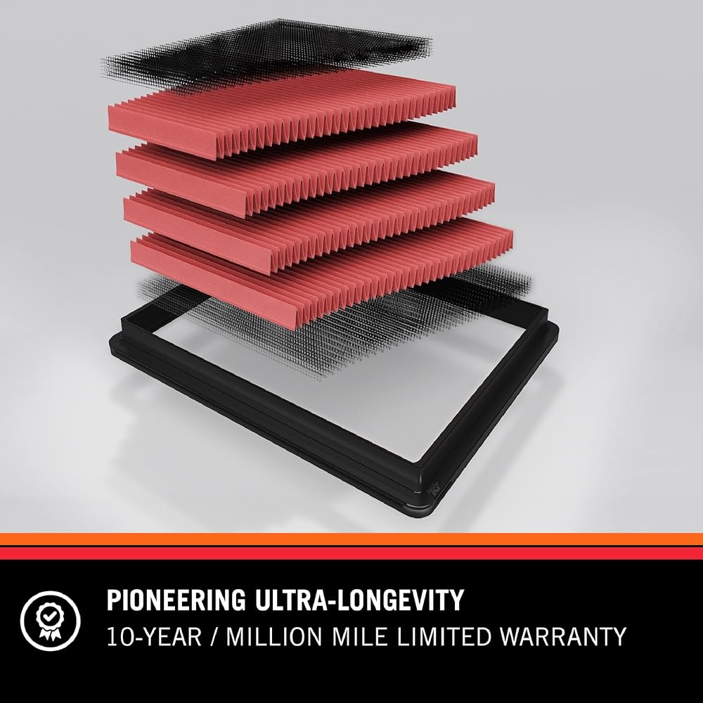 K & N engine air filter: High performance, premium, washing, replacement filter: 1997-2005 CHEVROLET/ Pontiac/ Oldsmobile