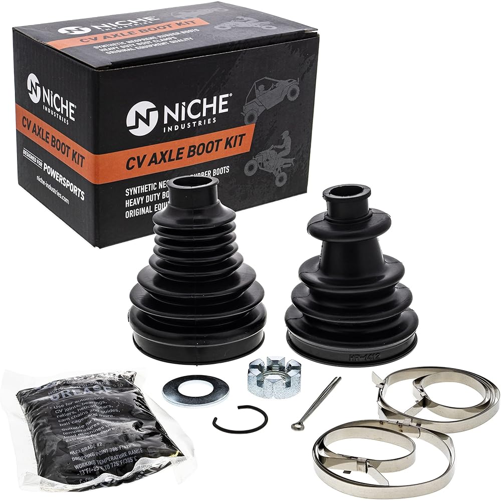 NICHE Rear CV Axle Boot Kit for Polaris 500 Ranger and Crew 800 2203336 2203860 UTV