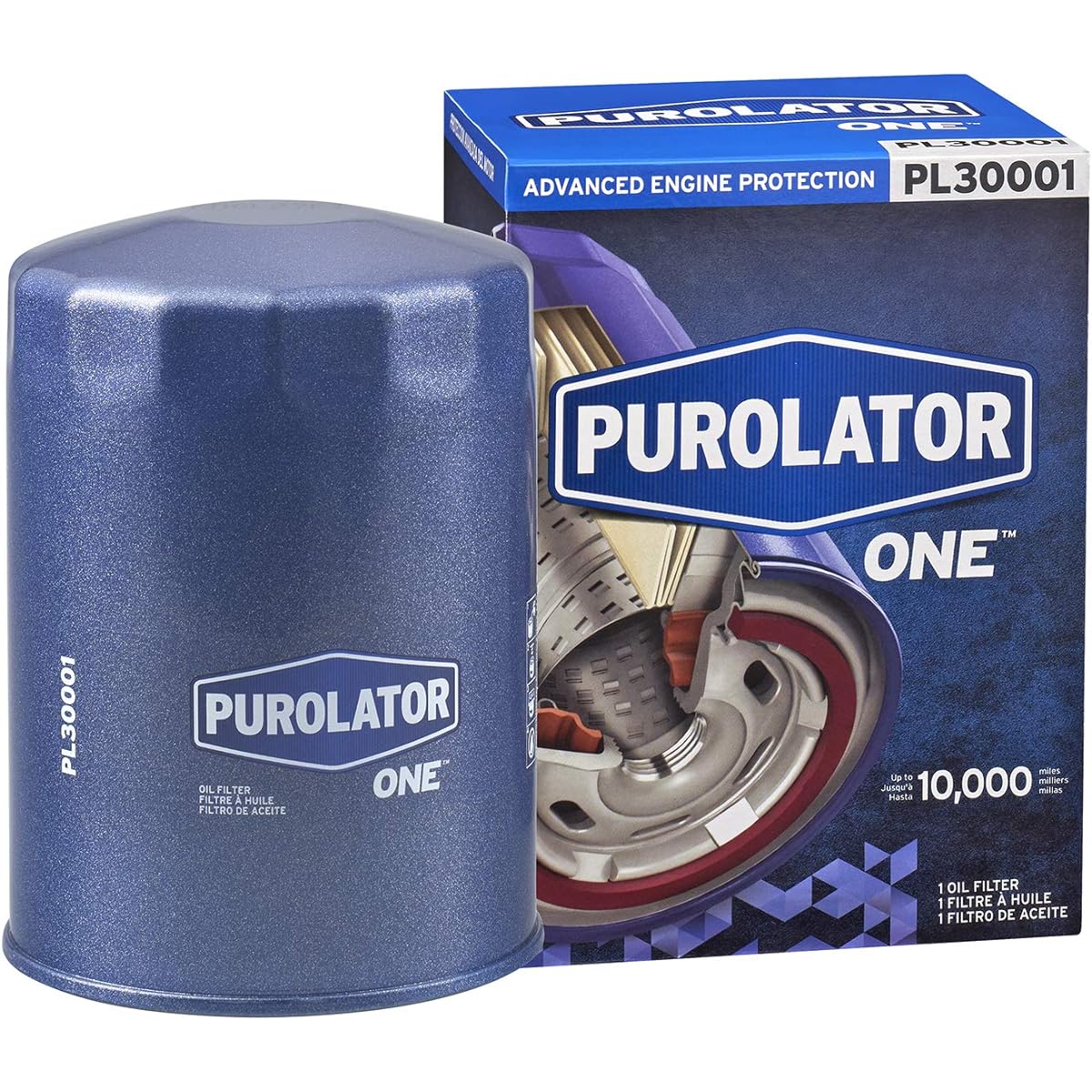 Purolator PL30001 Purolatorone advanced engine protection spin -on oil filter