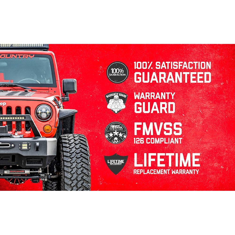 ROUGH COUNTRY Front forged Track Bar (Fit) 1997-2006 Jeep Wrangler TJ | 4-6 inch lift | 1052