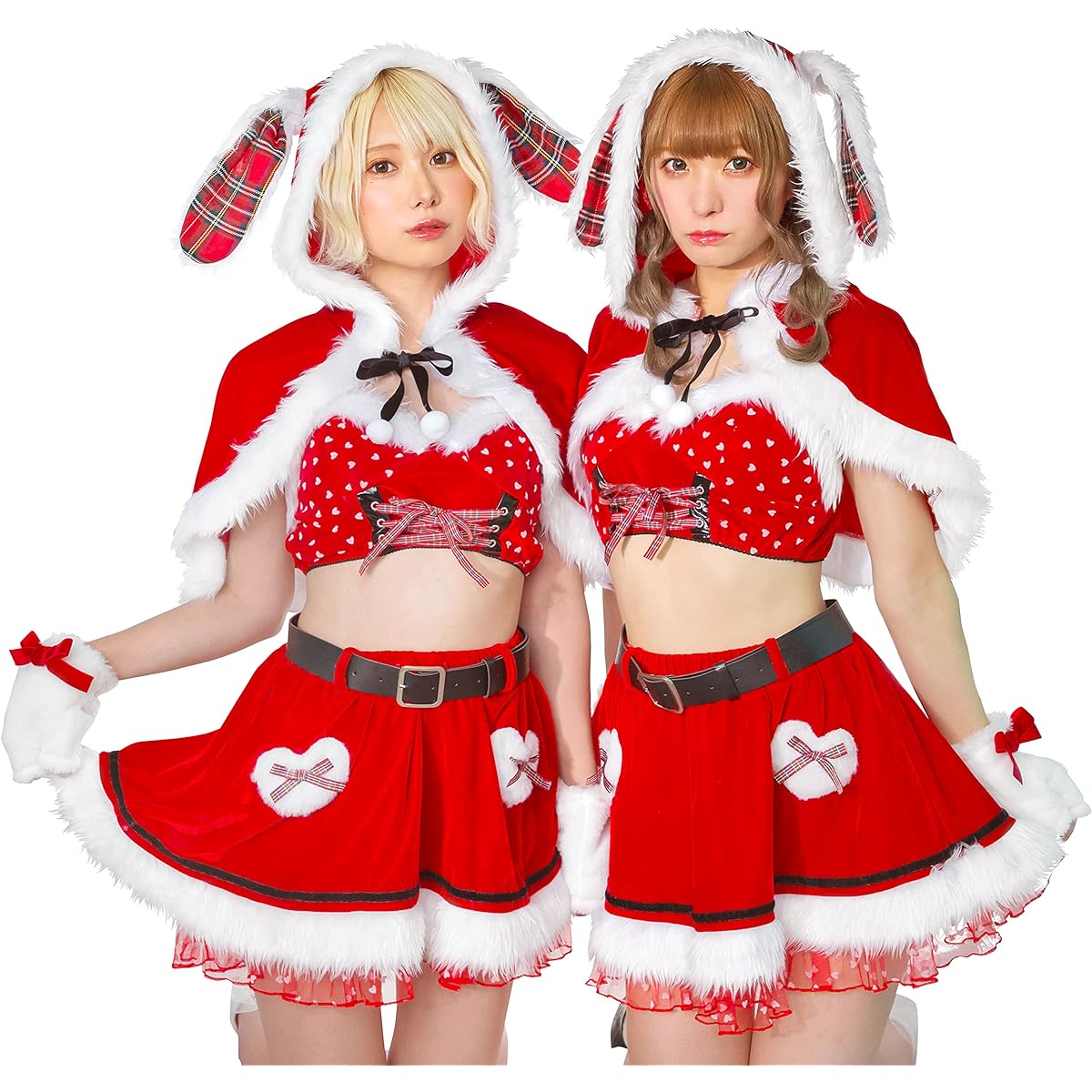[Clear Stone] SugarWhip Love Cape Santa Cosplay Women's Red