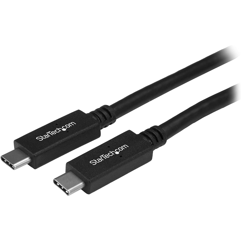 StarTech.com USB-C to USB-C Cable 1m Male/Male USB 3.0 (5Gbps) USB-C Charging Cable USB Type-C Cable USB315CC1M