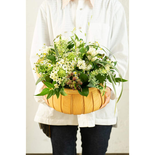 HitoHana Gentian Arrangement White M