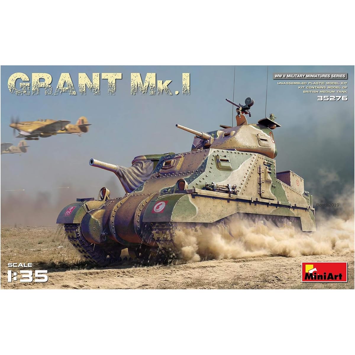Miniart 1/35 British Army Grant Mk.1 Plastic Model MA35276