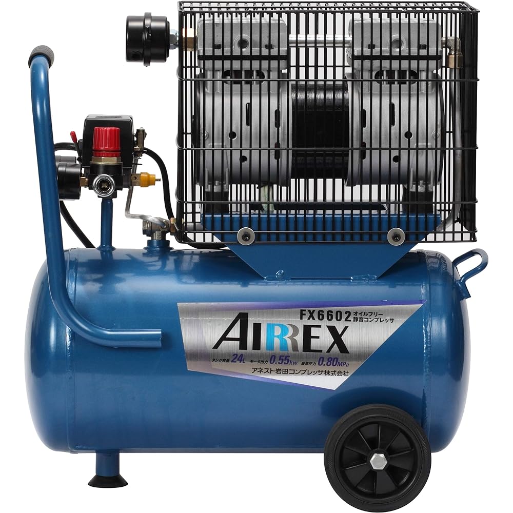 ANEST IWATA AIRREX Compressor Oil Free Silent Model 24L FX6602