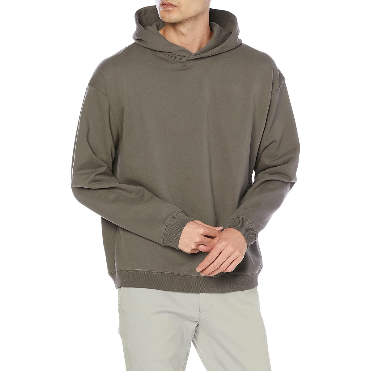 [Beam Slights] Hooded Sweatshirt True Cotton Fleece Basic Parka Men's