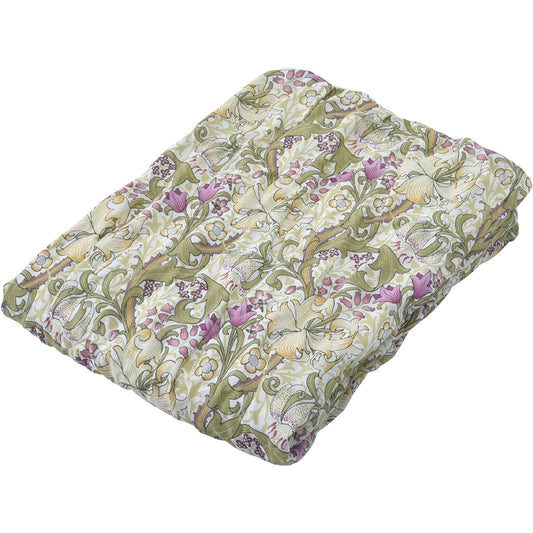nishikawa [Nishikawa] Morris Gallery Soft Gauze Blanket Single Washable 100% Cotton Soft Golden Lily Green FR03103001